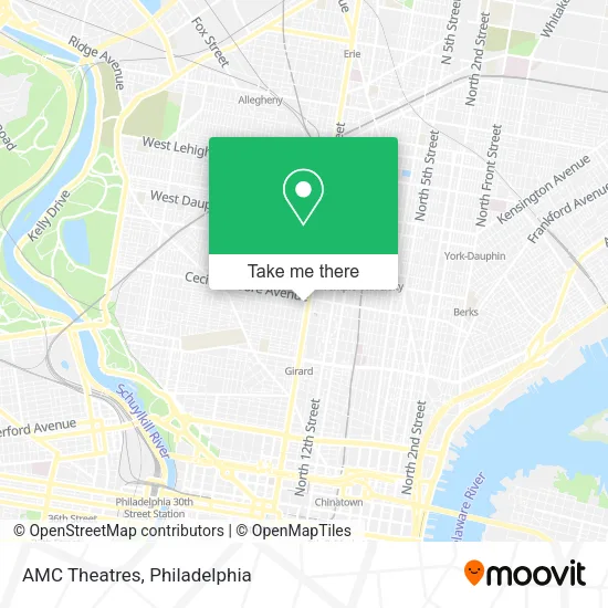 AMC Theatres map