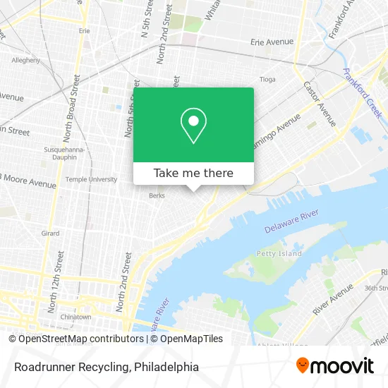 Roadrunner Recycling map