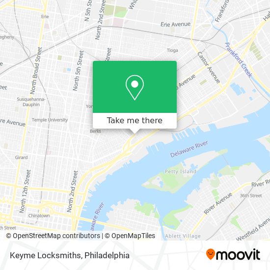 Keyme Locksmiths map