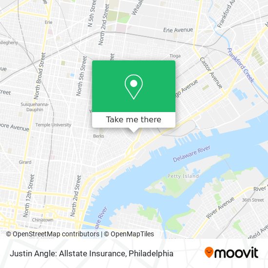 Justin Angle: Allstate Insurance map
