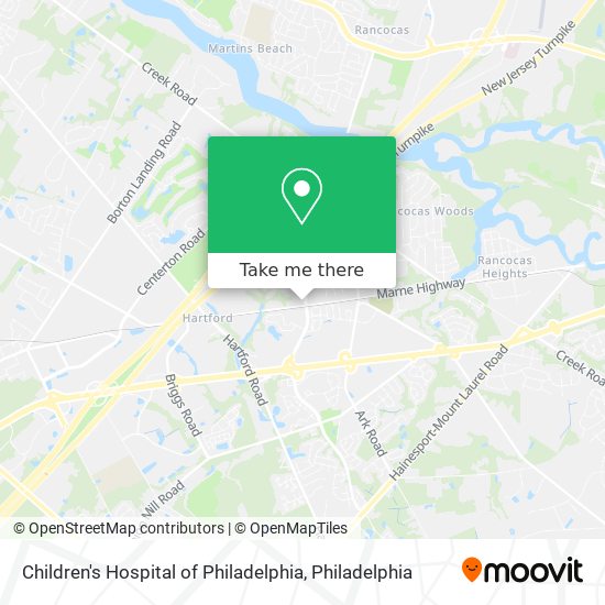 Children's Hospital of Philadelphia map