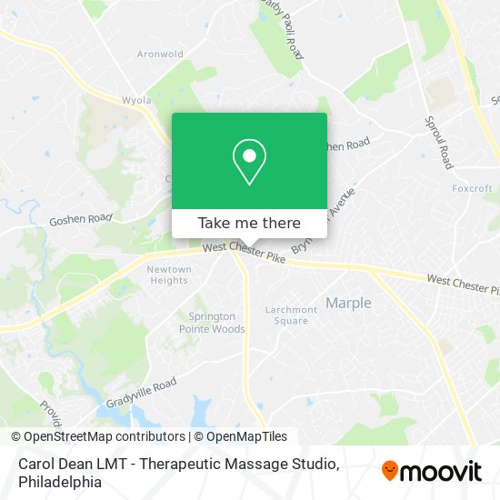 Carol Dean LMT - Therapeutic Massage Studio map