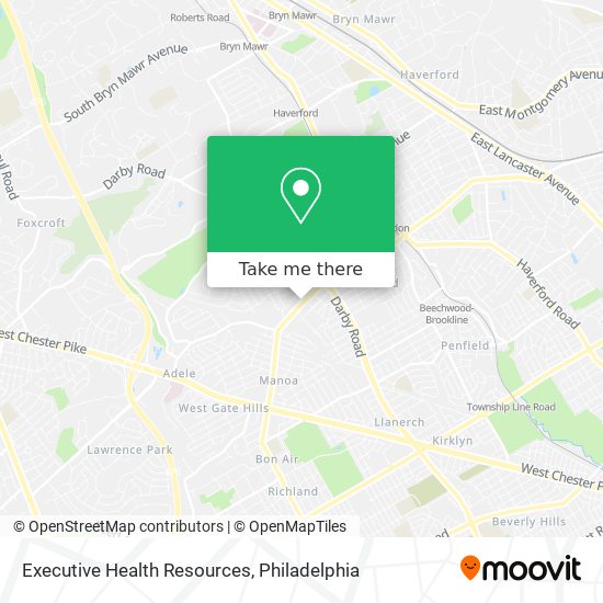 Executive Health Resources map