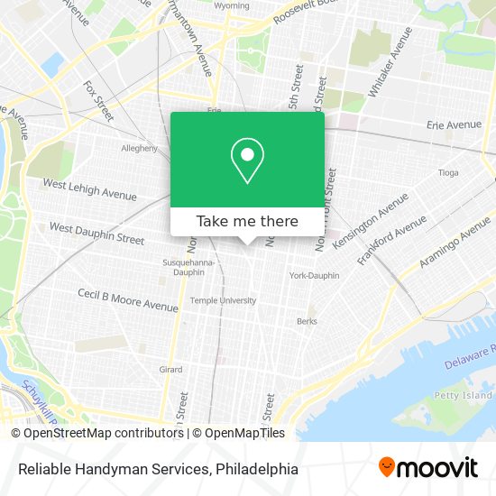 Mapa de Reliable Handyman Services