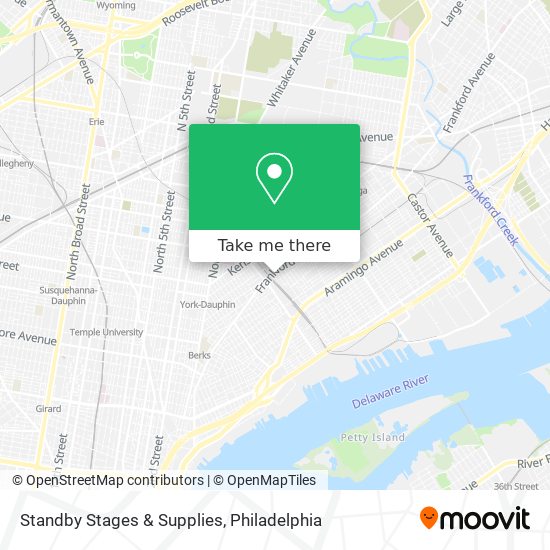 Standby Stages & Supplies map