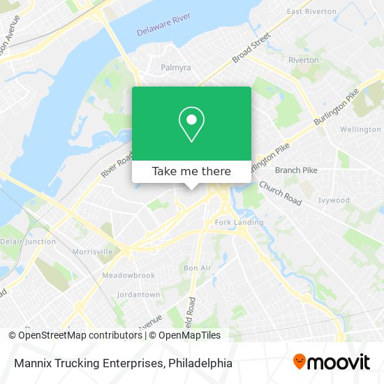 Mannix Trucking Enterprises map