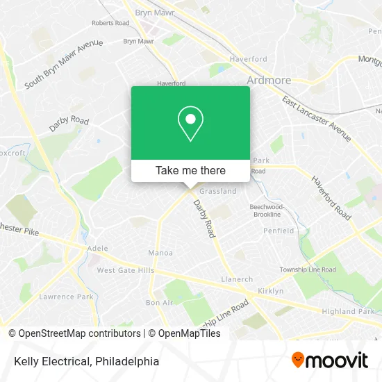 Kelly Electrical map