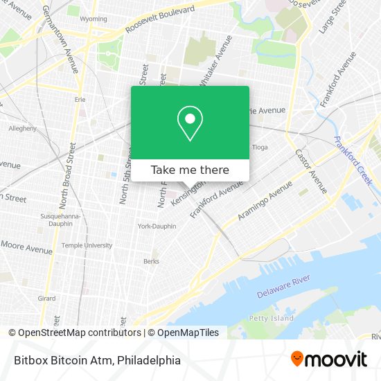 Mapa de Bitbox Bitcoin Atm