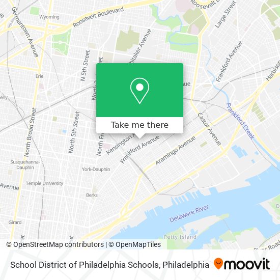 School District of Philadelphia Schools map