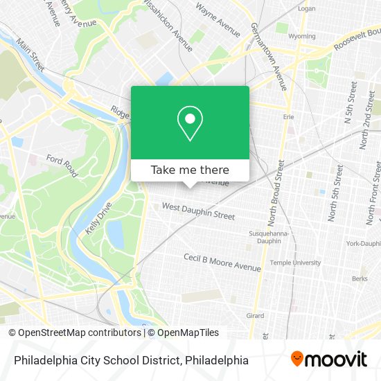 Philadelphia City School District map