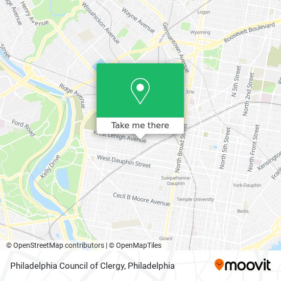 Philadelphia Council of Clergy map