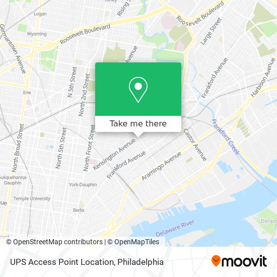 Mapa de UPS Access Point Location