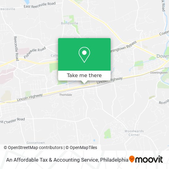 An Affordable Tax & Accounting Service map