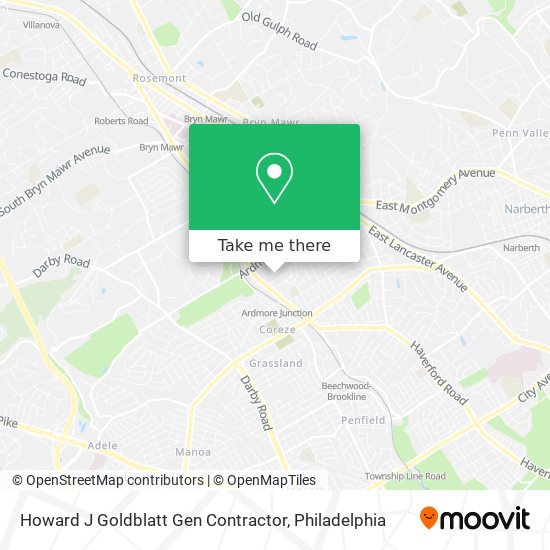 Mapa de Howard J Goldblatt Gen Contractor