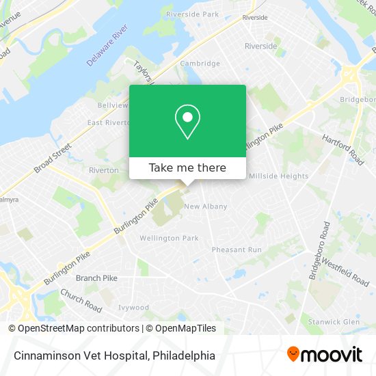 Cinnaminson Vet Hospital map