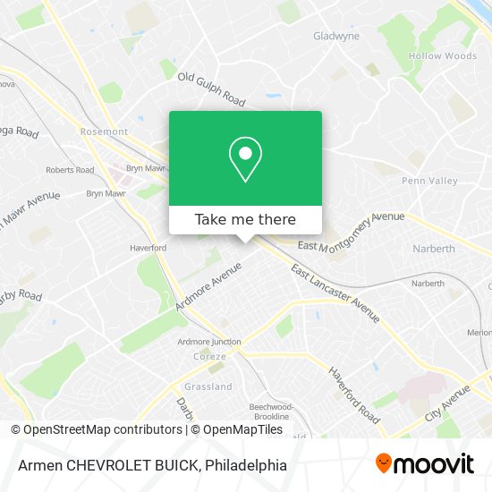 Armen CHEVROLET BUICK map