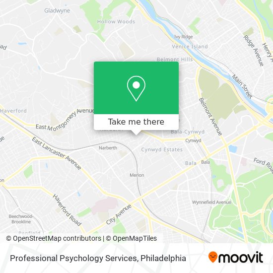 Professional Psychology Services map