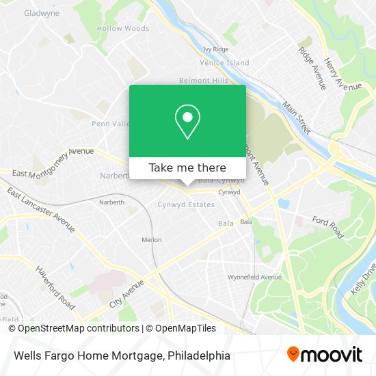 Mapa de Wells Fargo Home Mortgage