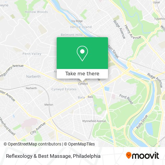 Reflexology & Best Massage map