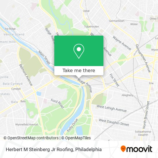 Mapa de Herbert M Steinberg Jr Roofing