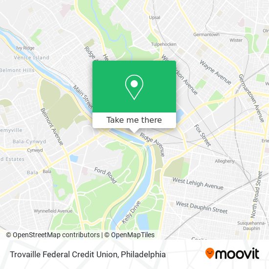 Mapa de Trovaille Federal Credit Union