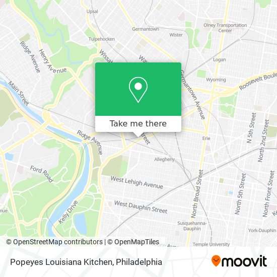 Mapa de Popeyes Louisiana Kitchen