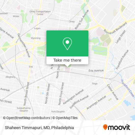 Mapa de Shaheen Timmapuri, MD