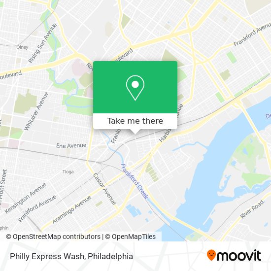 Philly Express Wash map