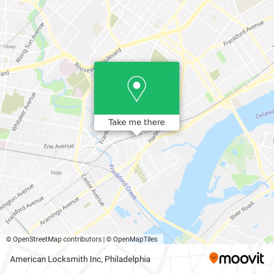 American Locksmith Inc map