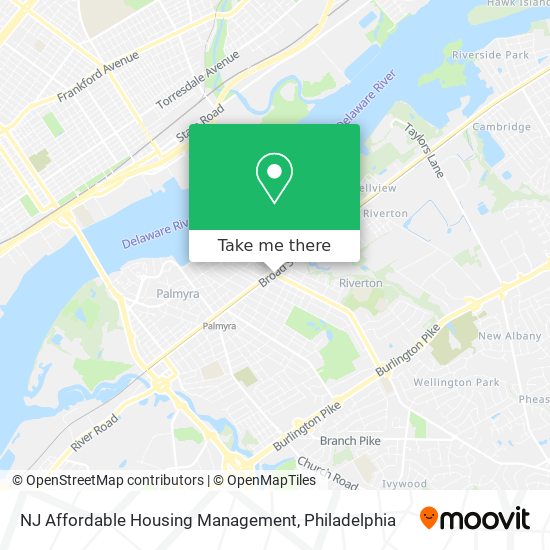 Mapa de NJ Affordable Housing Management