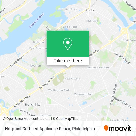 Mapa de Hotpoint Certified Appliance Repair