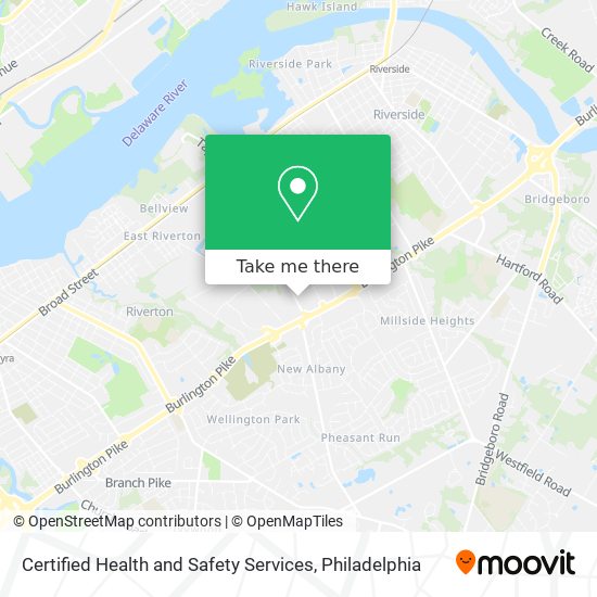 Certified Health and Safety Services map