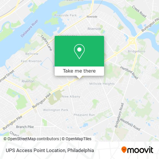 Mapa de UPS Access Point Location