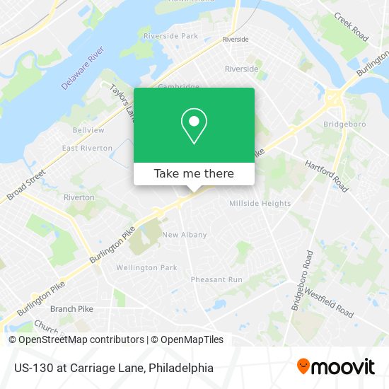 US-130 at Carriage Lane map