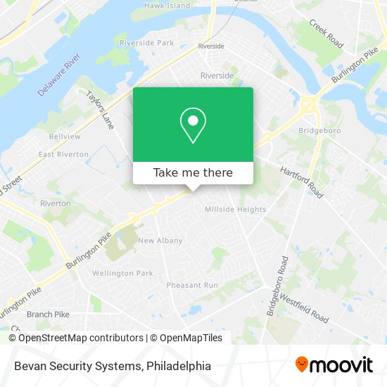 Bevan Security Systems map