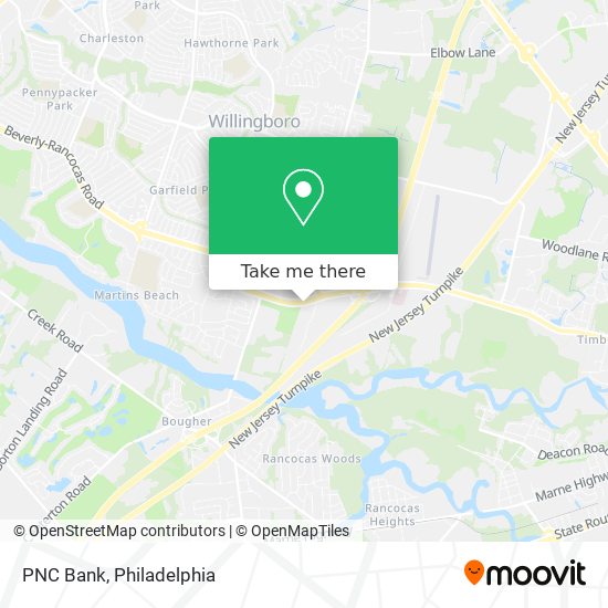 PNC Bank map