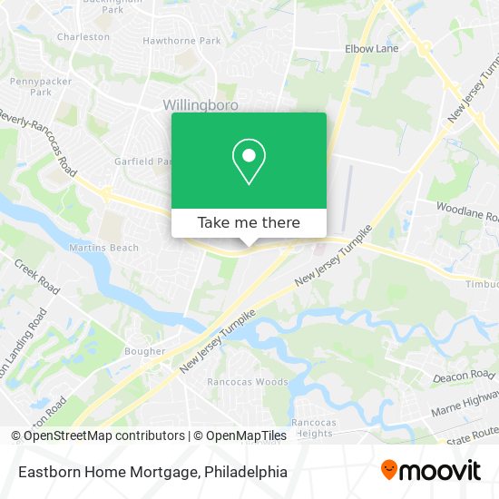 Eastborn Home Mortgage map