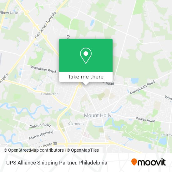 UPS Alliance Shipping Partner map