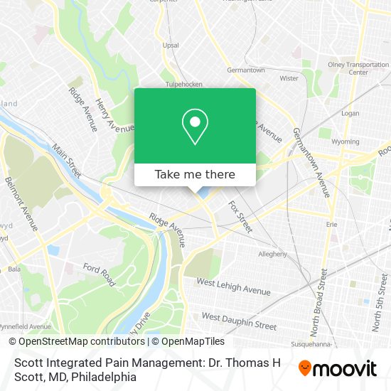 Scott Integrated Pain Management: Dr. Thomas H Scott, MD map