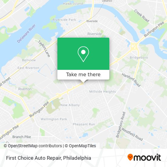 Mapa de First Choice Auto Repair