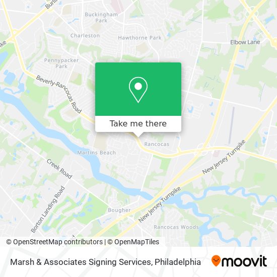 Marsh & Associates Signing Services map