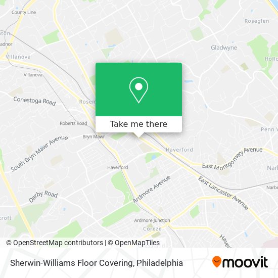 Sherwin-Williams Floor Covering map