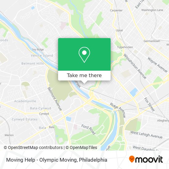 Mapa de Moving Help - Olympic Moving