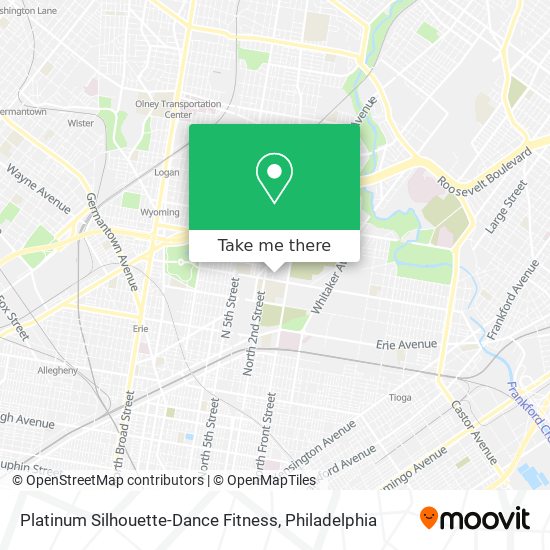 Mapa de Platinum Silhouette-Dance Fitness