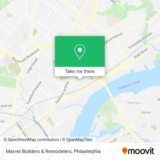 Marvel Builders & Remodelers map