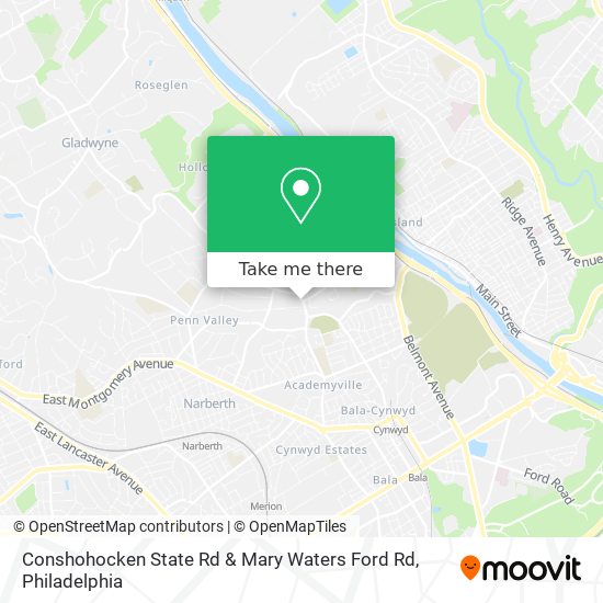 Conshohocken State Rd & Mary Waters Ford Rd map