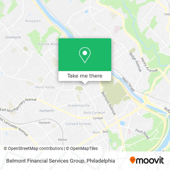 Belmont Financial Services Group map