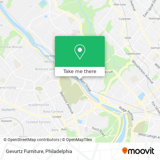 Gevurtz Furniture map