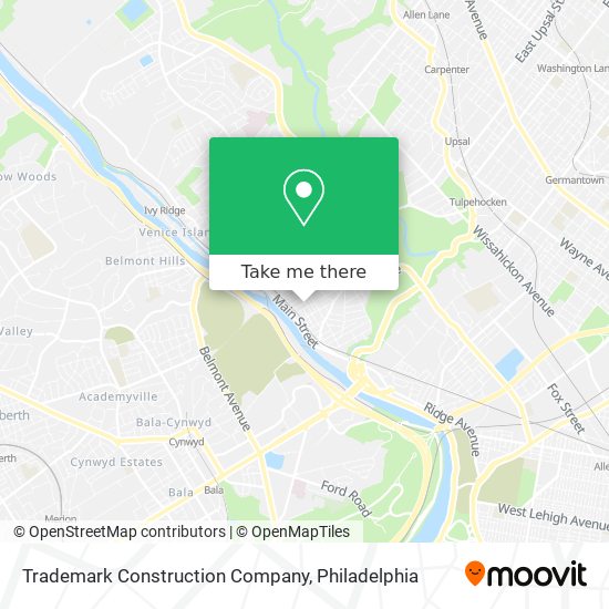 Trademark Construction Company map