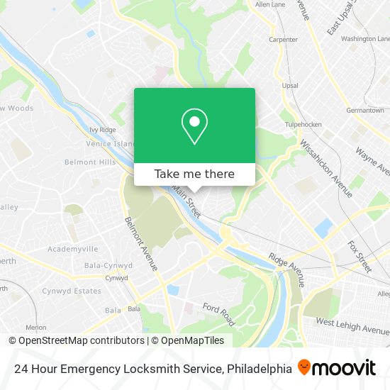24 Hour Emergency Locksmith Service map